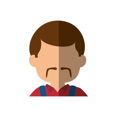 Man faceless head icon vector illustration graphic design