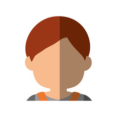 Man faceless head icon vector illustration graphic design