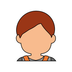 Man faceless head icon vector illustration graphic design