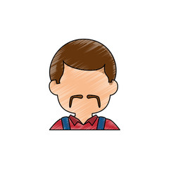 Man faceless head icon vector illustration graphic design