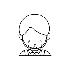 Man faceless head icon vector illustration graphic design