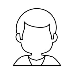 Obraz na płótnie Canvas Man faceless head icon vector illustration graphic design