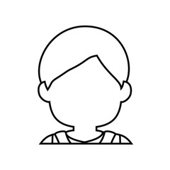 Man faceless head icon vector illustration graphic design