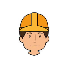 Worker man cartoon icon vector illustration graphic design