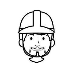 Worker man cartoon icon vector illustration graphic design