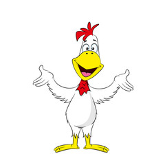 Illustration of a funny rooster