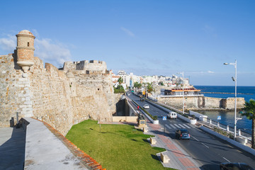 Ceuta Castle, Spain, 2013. Spring in Spain. View strets, nature in Ceuta.