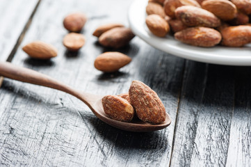 heap of almonds