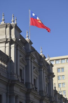 Palacio de La Moneda, or La Moneda, the seat of the President of the Republic of Chile in Santiago