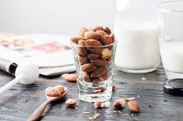 heap of almonds