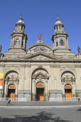 Fototapeta na wymiar The Metropolitan Cathedral of Santiago, Chile
