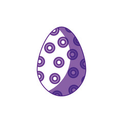 easter egg icon over white background. vector illustration