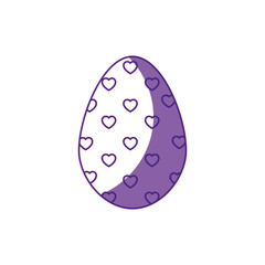 easter egg icon over white background. vector illustration