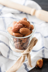 heap of almonds