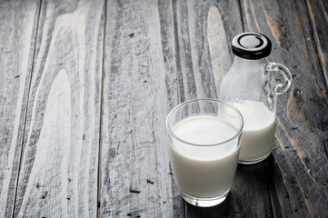 a glass of milk