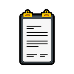 report table icon over white background. vector illustration