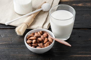 heap of almonds