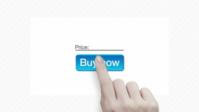Finger touching online payment, purchase, online shopping. 1.