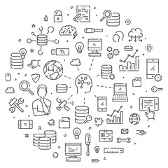 Modern line concept for big data