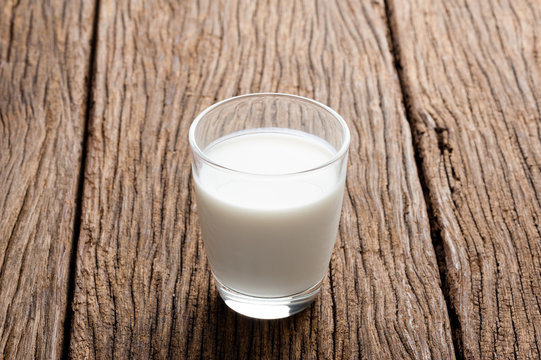 a glass of milk