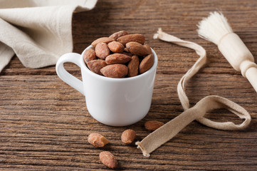 heap of almonds