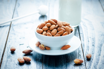 heap of almonds