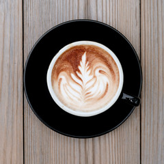 hot mocha on table
