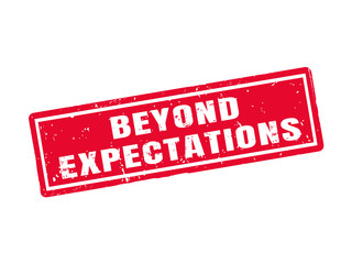 beyond expectations red stamp style