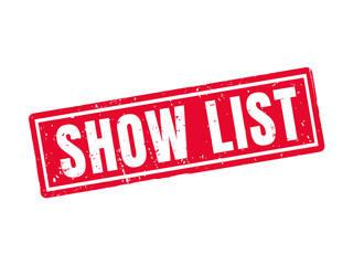 list show red stamp style