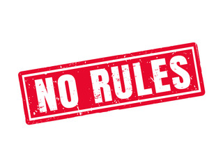 no rules red stamp style