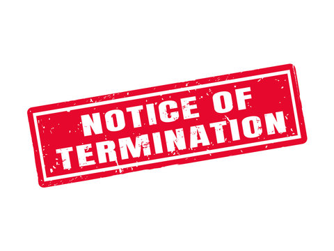 Notice Of Termination Red Stamp