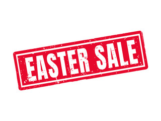 Easter sale red stamp style
