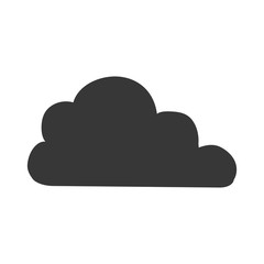 Fototapeta premium cloud weather pictogram vector icon illustration graphic design
