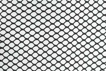 Black patterned net tile texture on white