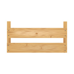Wooden box. Vector crate - 152568000