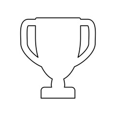 prize cup trophy pictogram vector icon illustration graphic design