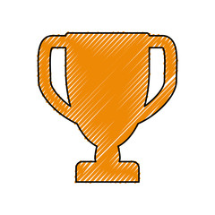 prize cup trophy pictogram vector icon illustration graphic design