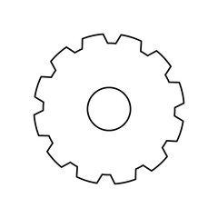 gear machinery engine vector icon illustration graphic design