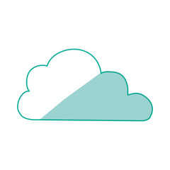 cloud weather draw vector icon illustration graphic design