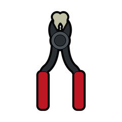 dentistry utensils dental care related icon image vector illustration design 