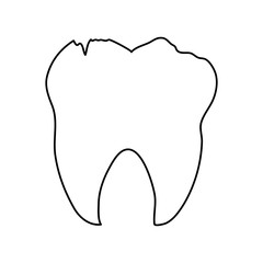 tooth dental care related icon image vector illustration design 
