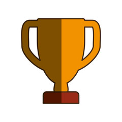 prize cup trophy pictogram vector icon illustration graphic design