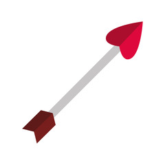 arrow heart shape vector icon illustration graphic design
