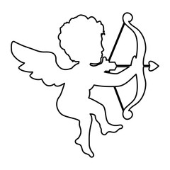 cupid love valentine vector icon illustration graphic design