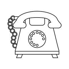 rotary phone icon image vector illustration design 