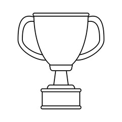trophy cup icon image vector illustration design 