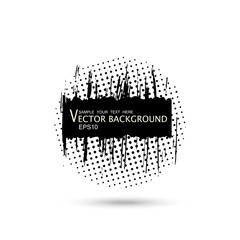 Grunge creative painted rectangle for logo, label, branding. 