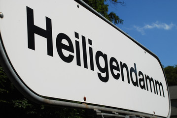 City sign of Heiligendamm, Germany