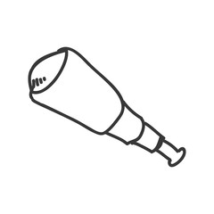 telescope science device vector icon illustration graphic design