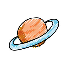saturn planet cartoon vector icon illustration graphic design